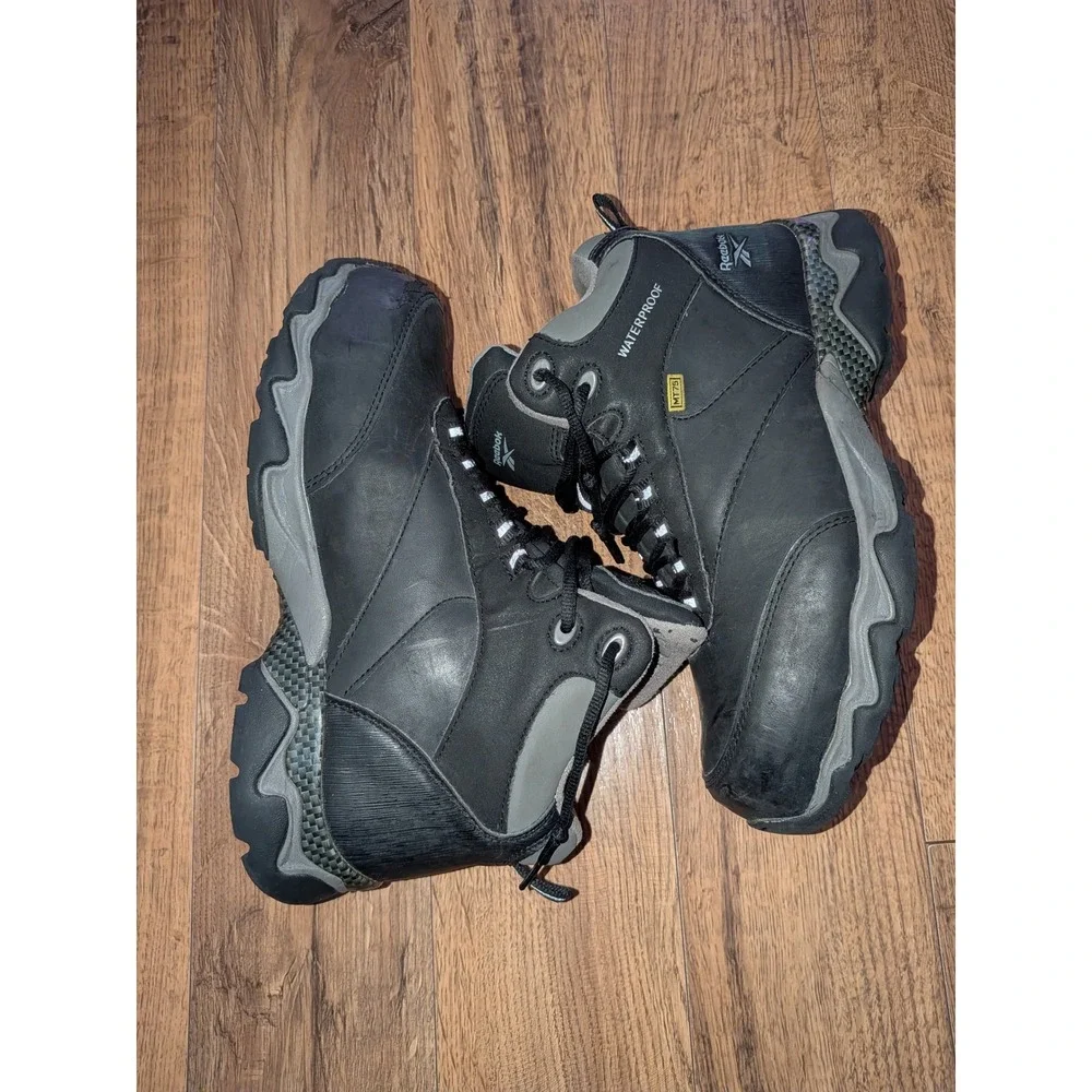 Reebok Work RB1067 Tiahawk Mens Waterproof Composite Toe Boots‎ Black Size 9 M